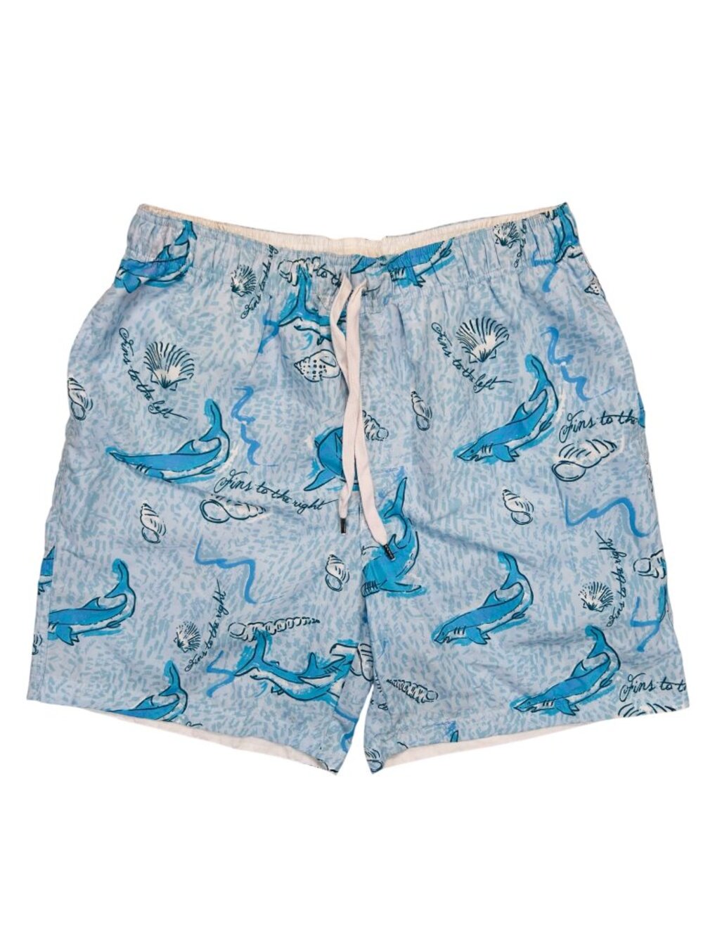 Margaritaville Fins Swim Trunks XL Men Shark Beach Outdoors